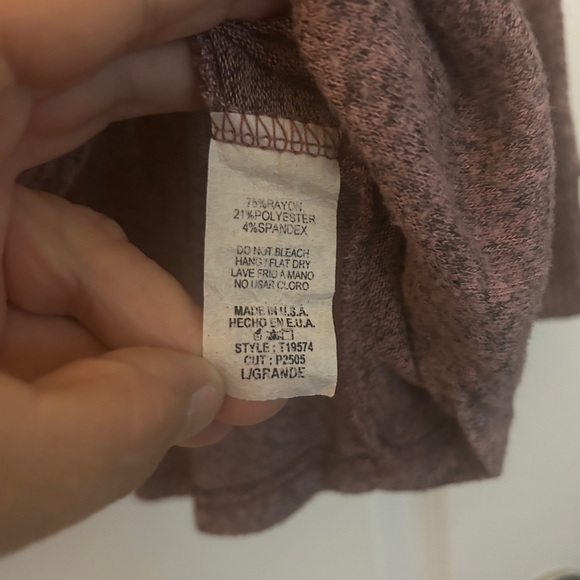 Women’s Sweater Burgandy Pullover LS Size L - Picture 7 of 7